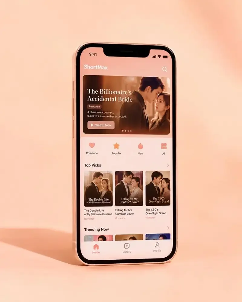 黄爽短剧 APP 手机界面